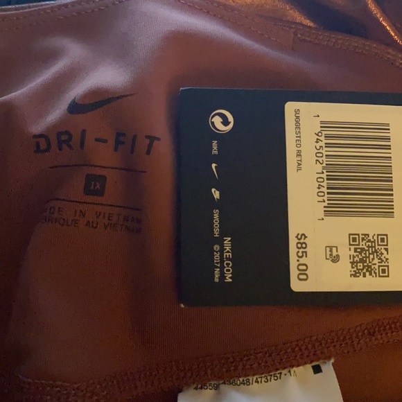 Nike One Icon Shimmer 7/8 Training Leggings 1X NWT - Picture 8 of 8